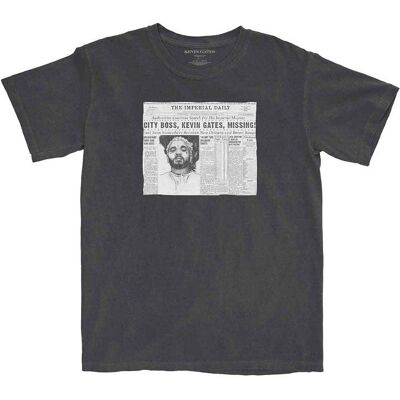 Kevin Gates: Unisex T-Shirt/The Paper (Charcoal Grey) (XX-Large) Kevin Gates: Unisex T-Shirt/The Paper (Charcoal Grey) (XX-Large)