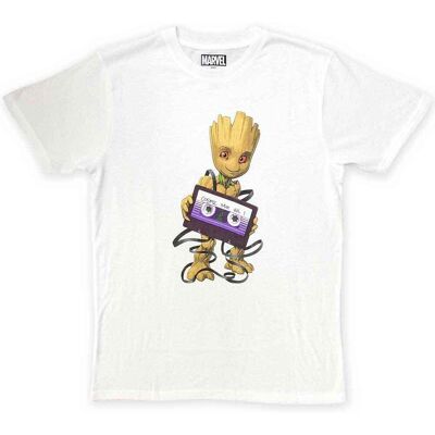 Marvel Comics: Unisex T-Shirt/Guardians of the Galaxy Cosmic Tape (White) (Small) Marvel Comics: Unisex T-Shirt/Guardians of the Galaxy Cosmic Tape (White) (Small)