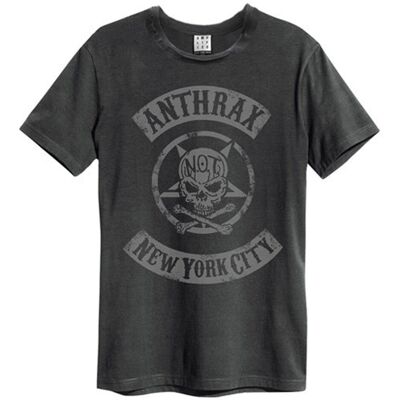 Anthrax: New York City Amplified x Large Vintage Charcoal t Shirt Anthrax: New York City Amplified x Large Vintage Charcoal t Shirt