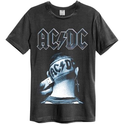 AC/DC: - Clipped Amplified Vintage Charcoal Small T-Shirt AC/DC: - Clipped Amplified Vintage Charcoal Small T-Shirt