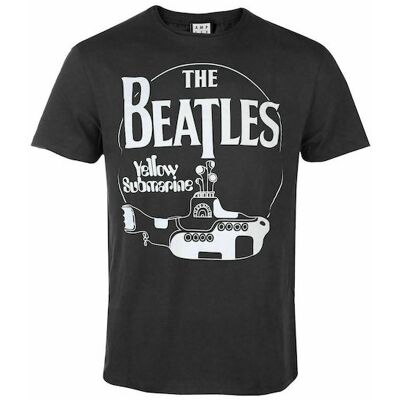 Beatles: The Beatles - Yellow Sub 2 Tour Amplified Vintage Charcoal Xx Large t Shirt Beatles: The Beatles - Yellow Sub 2 Tour Amplified Vintage Charcoal Xx Large t Shirt