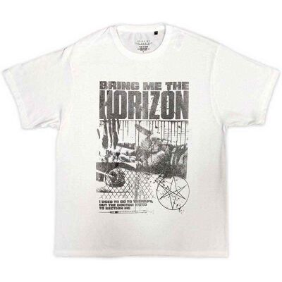 Bring Me The Horizon: Unisex T-Shirt/Therapy (White) (Medium) Bring Me The Horizon: Unisex T-Shirt/Therapy (White) (Medium)