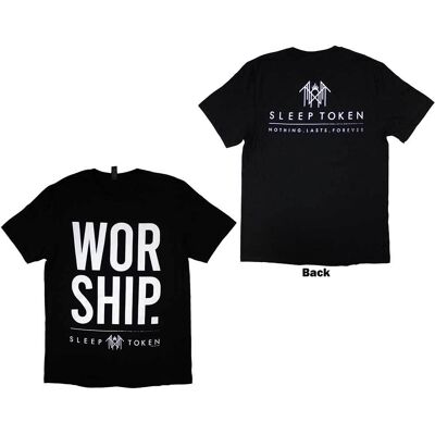 Sleep Token: Unisex T-Shirt/Worship (Black) (Back Print) (XX-Large) Sleep Token: Unisex T-Shirt/Worship (Black) (Back Print) (XX-Large)
