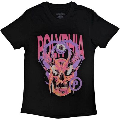 Polyphia: Unisex T-Shirt/Skull Circle P (Black) (Medium) Polyphia: Unisex T-Shirt/Skull Circle P (Black) (Medium)