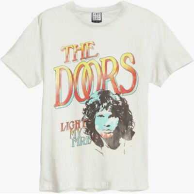 Doors: The Doors - Light My Fire Amplified Vintage White Large t Shirt Doors: The Doors - Light My Fire Amplified Vintage White Large t Shirt