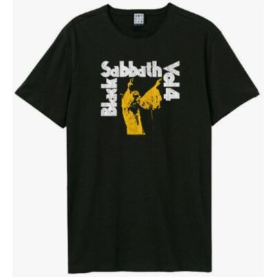 Black Sabbath: Vol. 4 Amplified Vintage Black Small t Shirt Black Sabbath: Vol. 4 Amplified Vintage Black Small t Shirt