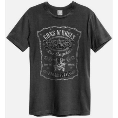 Guns n Roses: L.a Paradise City Amplified Vintage Charcoal Small t Shirt Guns n Roses: L.a Paradise City Amplified Vintage Charcoal Small t Shirt
