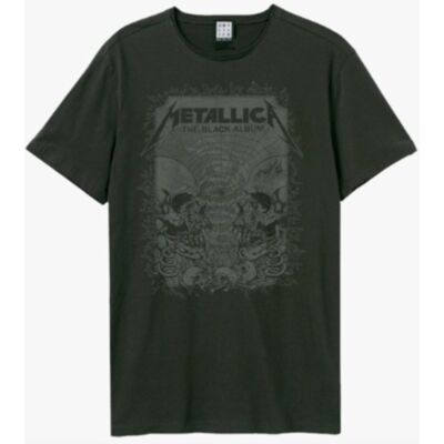 Metallica: the Black Album Amplified Vintage Charcoal Small t Shirt Metallica: the Black Album Amplified Vintage Charcoal Small t Shirt