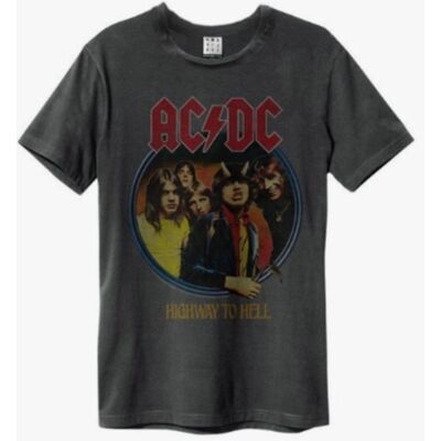 AC/DC: - Highway to Hell Vintage Amplified Vintage Charcoal Medium t Shirt AC/DC: - Highway to Hell Vintage Amplified Vintage Charcoal Medium t Shirt