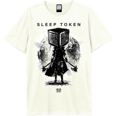 Amplified Sleep Token: - Axe Samarui Vintage White Small t Shirt Amplified Sleep Token: - Axe Samarui Vintage White Small t Shirt