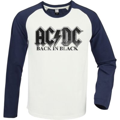 Amplified AC/DC: Back in Black Vintage White / Navy x Lxrge Baseball Jersey Amplified AC/DC: Back in Black Vintage White / Navy x Lxrge Baseball Jersey