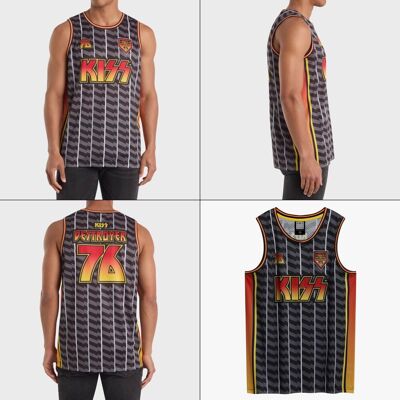 Amplified Kiss: Destroyer Black Basketball Jersey Medium Amplified Kiss: Destroyer Black Basketball Jersey Medium