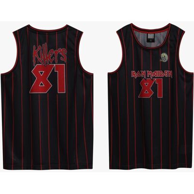 Amplified Iron Maiden: Killer Black Basketball Jersey X- Small Amplified Iron Maiden: Killer Black Basketball Jersey X- Small