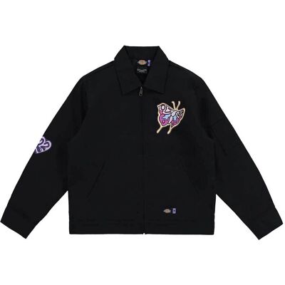 Olivia Rodrigo: Unisex Zipped Jacket/Sour Dickies (Black) (Ex-Tour) (Medium) Olivia Rodrigo: Unisex Zipped Jacket/Sour Dickies (Black) (Ex-Tour) (Medium)
