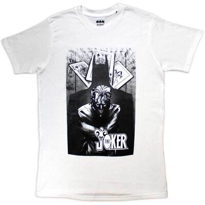 DC Comics: Unisex T-Shirt/The Joker Menace (White) (Small) DC Comics: Unisex T-Shirt/The Joker Menace (White) (Small)