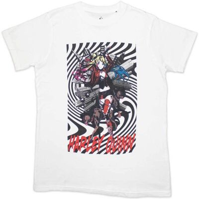 DC Comics: Unisex T-Shirt/Harley Quinn Spiral (White) (XX-Large) DC Comics: Unisex T-Shirt/Harley Quinn Spiral (White) (XX-Large)