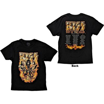 KISS: Unisex T-Shirt/End Of The Road Tour Orange (Black) (Back Print) (X-Large) KISS: Unisex T-Shirt/End Of The Road Tour Orange (Black) (Back Print) (X-Large)