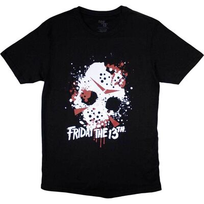 Friday the 13th: Unisex T-Shirt/Jason Blood Splat (Black) (Medium) Friday the 13th: Unisex T-Shirt/Jason Blood Splat (Black) (Medium)