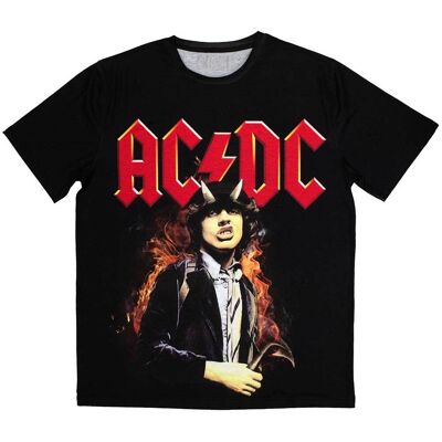 AC/DC: Unisex Sublimation T-Shirt/Angus Highway To Hell (Black) (XX-Large) AC/DC: Unisex Sublimation T-Shirt/Angus Highway To Hell (Black) (XX-Large)