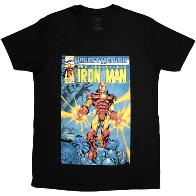 Marvel Comics: Unisex T-Shirt/Invincible Iron Man Comic Cover (Black) (Small) Marvel Comics: Unisex T-Shirt/Invincible Iron Man Comic Cover (Black) (Small)