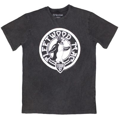 Fleetwood Mac: Unisex Stone Wash T-Shirt/Tour '82 Penguin (Charcoal Grey) (X-Large) Fleetwood Mac: Unisex Stone Wash T-Shirt/Tour '82 Penguin (Charcoal Grey) (X-Large)