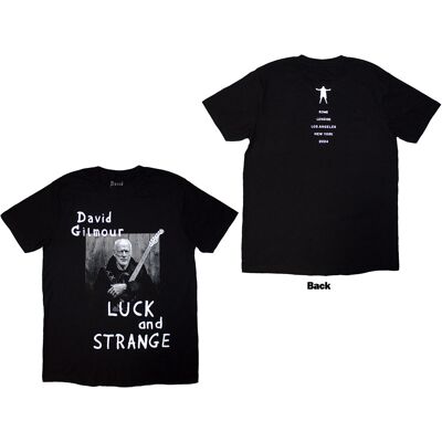 David Gilmour: Unisex T-Shirt/Luck & Strange Portrait (Black) (Back Print & Ex-Tour) (XXX-Large) David Gilmour: Unisex T-Shirt/Luck & Strange Portrait (Black) (Back Print & Ex-Tour) (XXX-Large)