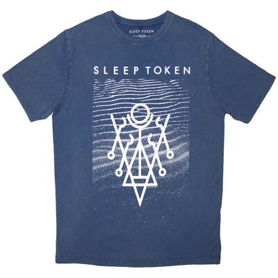 Sleep Token: Unisex Stone Wash T-Shirt/Give (Denim Blue) (Small) Sleep Token: Unisex Stone Wash T-Shirt/Give (Denim Blue) (Small)
