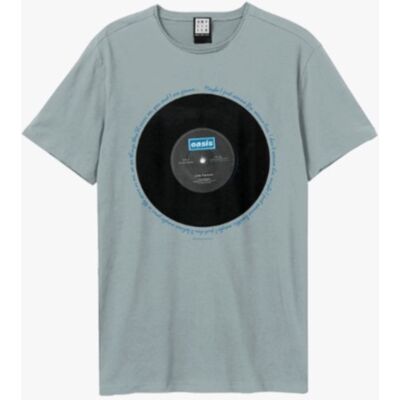 Oasis: Live Forever Lyrics Amplified Vintage Strange Blue Medium t Shirt Oasis: Live Forever Lyrics Amplified Vintage Strange Blue Medium t Shirt