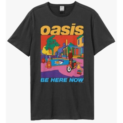 Oasis: Be Here Now Colour Amplified Vintage Charcoal Small t Shirt Oasis: Be Here Now Colour Amplified Vintage Charcoal Small t Shirt