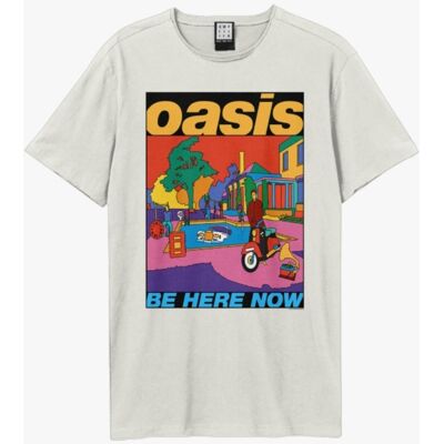 Oasis: Be Here Now Colour Amplified Small Vintage White t Shirt Oasis: Be Here Now Colour Amplified Small Vintage White t Shirt
