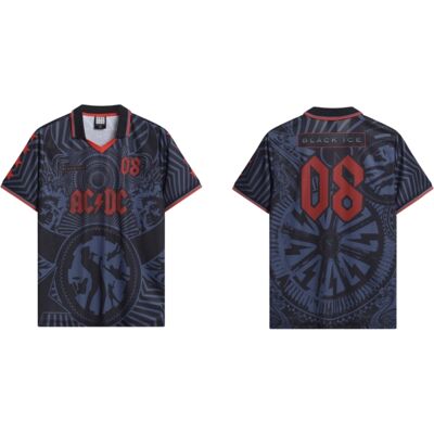 Amplified AC/DC: Back in Black Rock Fc Football Shirt Medium Amplified AC/DC: Back in Black Rock Fc Football Shirt Medium