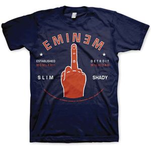 Eminem: Unisex T-Shirt/Detroit Finger (Navy Blue) (XX-Large) Eminem: Unisex T-Shirt/Detroit Finger (Navy Blue) (XX-Large)