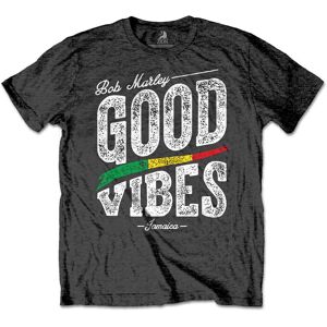 Bob Marley: Unisex T-Shirt/Good Vibes (Charcoal Grey) (Medium) Bob Marley: Unisex T-Shirt/Good Vibes (Charcoal Grey) (Medium)