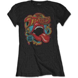 The Rolling Stones: Ladies T-Shirt/Retro 70s Vibe (Black) (Large) The Rolling Stones: Ladies T-Shirt/Retro 70s Vibe (Black) (Large)