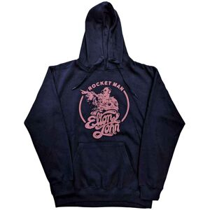 Elton John: Unisex Pullover Hoodie/Rocketman Circle Point (Navy Blue) (XX-Large) Elton John: Unisex Pullover Hoodie/Rocketman Circle Point (Navy Blue) (XX-Large)
