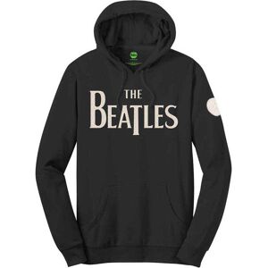 The Beatles: Unisex Pullover Hoodie/Drop T Logo & Apple Applique (Black) (Embellished) (Large) The Beatles: Unisex Pullover Hoodie/Drop T Logo & Apple Applique (Black) (Embellished) (Large)
