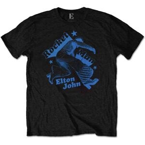 Elton John: Unisex T-Shirt/Rocketman Jump (Black) (X-Large) Elton John: Unisex T-Shirt/Rocketman Jump (Black) (X-Large)