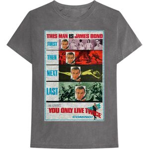 James Bond 007: Unisex T-Shirt/You Only Live Twice (Charcoal Grey) (Large) James Bond 007: Unisex T-Shirt/You Only Live Twice (Charcoal Grey) (Large)