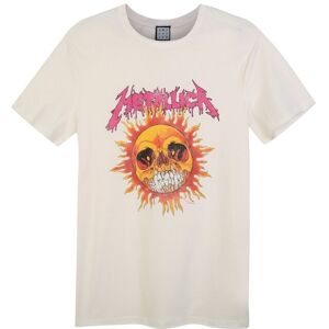 Metallica: - Neon Sun Amplified Vintage White Small t Shirt Metallica: - Neon Sun Amplified Vintage White Small t Shirt