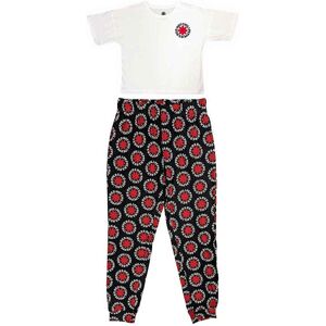 Red Hot Chili Peppers: Ladies Pyjamas/Classic Asterisk (Black & White) (X-Large) Red Hot Chili Peppers: Ladies Pyjamas/Classic Asterisk (Black & White) (X-Large)