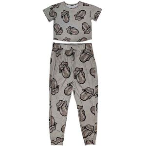The Rolling Stones: Ladies Pyjamas/Heart Tongue (Grey) (Large) The Rolling Stones: Ladies Pyjamas/Heart Tongue (Grey) (Large)
