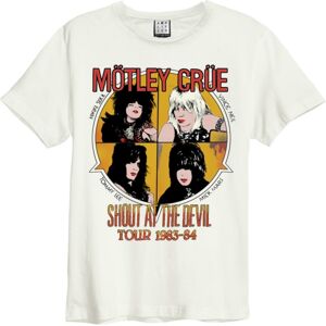Motley Crue: Shout At the Devil Amplified Vintage White Small t Shirt Motley Crue: Shout At the Devil Amplified Vintage White Small t Shirt
