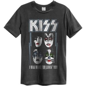 Kiss: - I Was Made for Loving You Amplified Vintage Charcoal Small t Shirt Kiss: - I Was Made for Loving You Amplified Vintage Charcoal Small t Shirt