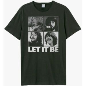 Beatles: - Let It Be Amplified Vintage Charcoal Large t Shirt Beatles: - Let It Be Amplified Vintage Charcoal Large t Shirt