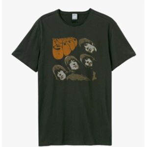 Beatles: - Rubber Soul Amplified Vintage Charcoal Medium t Shirt Beatles: - Rubber Soul Amplified Vintage Charcoal Medium t Shirt