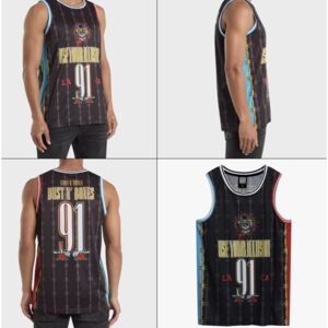 Amplified Gun n Roses: Dust n Bones Black Basketball Jersey Xx Large Amplified Gun n Roses: Dust n Bones Black Basketball Jersey Xx Large