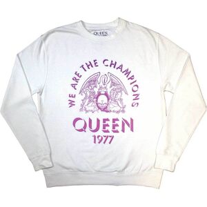 Queen: Unisex Sweatshirt/Champions 1977 (White) (Oversized) (Small) Queen: Unisex Sweatshirt/Champions 1977 (White) (Oversized) (Small)