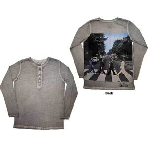 The Beatles: Unisex Long Sleeve T-Shirt/Abbey Road Back Print Stone Wash (Silver Grey) (Back Print) (Small) The Beatles: Unisex Long Sleeve T-Shirt/Abbey Road Back Print Stone Wash (Silver Grey) (Back Print) (Small)