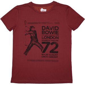 David Bowie: Ladies T-Shirt/Rainbow Theatre (Red) (XX-Large) David Bowie: Ladies T-Shirt/Rainbow Theatre (Red) (XX-Large)
