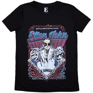 Elton John: Ladies T-Shirt/Psych Vintage (Black) (Small) Elton John: Ladies T-Shirt/Psych Vintage (Black) (Small)